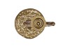 HAWLEY GOLD CANDLE HOLDER 9X9X18CM