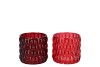 JAZZ RED T-LIGHT BUBBLE ASS 8X7CM