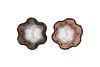 JAZZ BROWN T-LIGHT GLASS ASS 10X9CM