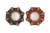 JAZZ BROWN T-LIGHT BLOWN GLASS ASS 16X13CM