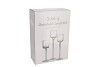 JAZZ CLEAR CANDLE HOLDER WITH FOOT ASS P/3 8X20CM