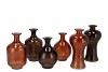TAYLOR BROWN VASE ASS 8X12CM