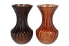 TAYLOR BROWN VASE CONE NECK ASS 13X21CM