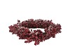 SILK WREATH RED BERRY SNOW 40CM