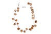 SILK GARLAND GOLD PINECONE LED LIGHT 150CM
