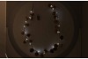 SILK GARLAND GOLD PINECONE LED LIGHT 150CM