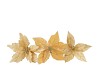 SILK POINSETTIA GOLD ASS 24CM