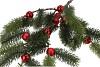 SILK PINE X-MAS BALL RED 81X33X13CM