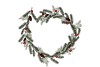 SILK GARLAND PINE X-MAS BALL RED 183X20X5CM
