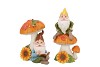 WONDERLAND ORANGE GNOME ASS 18X13X21/13X12X25CM