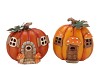 WONDERLAND ORANGE PUMPKIN HOUSE ASS 17X13X17CM
