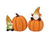 WONDERLAND ORANGE GNOME PUMPKIN ASS 16X8X18CM