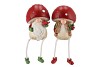 WONDERLAND RED GNOME DANGLING LEG ASS 8X8X20CM
