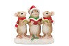 WONDERLAND RED MOUSES DECO 20X9X17CM