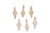 TWINKLE SAND GLASS PENDANT VELVET ASS 6X15CM