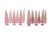 TWINKLE PINK GLASS TREE VELVET ASS 10X30CM