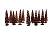 TWINKLE BROWN GLASS TREE VELVET ASS 10X30CM
