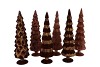 TWINKLE BROWN GLASS TREE VELVET ASS 10X30CM
