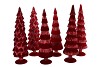 TWINKLE RED GLASS TREE VELVET ASS 10X35CM