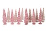 TWINKLE PINK GLASS TREE VELVET ASS 10X35CM