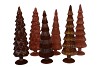 TWINKLE BROWN GLASS TREE VELVET ASS 10X35CM