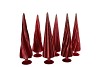 TWINKLE RED GLASS TREE SWIRL VELVET ASS 9X30CM