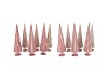 TWINKLE PINK GLASS TREE SWIRL VELVET ASS 9X30CM
