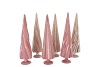 TWINKLE PINK GLASS TREE SWIRL VELVET ASS 9X30CM