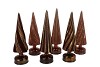 TWINKLE BROWN TREE SWIRL ROTATING LED ASS 9X33CM