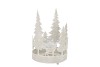 KAYA WHITE CANDLE HOLDER X-MAS METAL 19X27CM