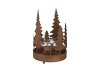 KAYA BRONZE CANDLE HOLDER X-MAS METAL 19X27CM