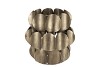 KAYA GOLD CANDLE HOLDER METAL 27X27CM