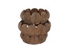 KAYA BRONZE CANDLE HOLDER METAL 23X23CM