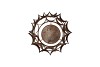 KAYA BRONZE CANDLE HOLDER METAL 23X23CM