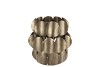 KAYA GOLD CANDLE HOLDER METAL 17X17CM