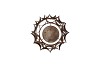 KAYA BRONZE CANDLE HOLDER METAL 17X17CM