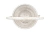 KAYA WHITE CANDLE HOLDER GLASS METAL 18X16X49CM