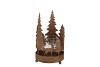 KAYA BRONZE CANDLE HOLDER X-MAS METAL 13X22CM