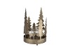 KAYA GOLD CANDLE HOLDER X-MAS METAL 16X27CM