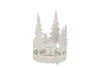 KAYA WHITE CANDLE HOLDER X-MAS METAL 16X27CM