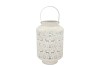 KAYA WHITE LANTERN X-MAS METAL 21X33CM