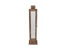 KAYA BRONZE LANTERN METAL 17X17X55CM