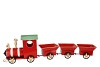 KAYA RED TRAIN DECO METAL 95X16X26CM