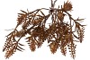 SILK OLD ARTIFICIAL GRASS ORANGE 54CM