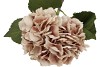 SILK OLD HYDRANGEA LIGHT BROWN SINGLE STEM 70CM
