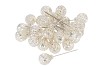 PAREL METAAL SPELD GROOT ZILVER Ø2CM X 8CM PER DOOS A 24 STUKS