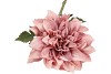 SILK OLD DAHLIA PINK SINGLE STEM 68CM