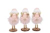 LOULOU PINK X-MAS STANDING GIRL  ASS 6X6X17CM