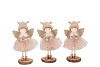LOULOU PINK X-MAS STANDING GIRL WINGS ASS 6X6X17CM