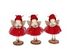 LOULOU RED X-MAS STANDING GIRL WINGS ASS 6X6X17CM